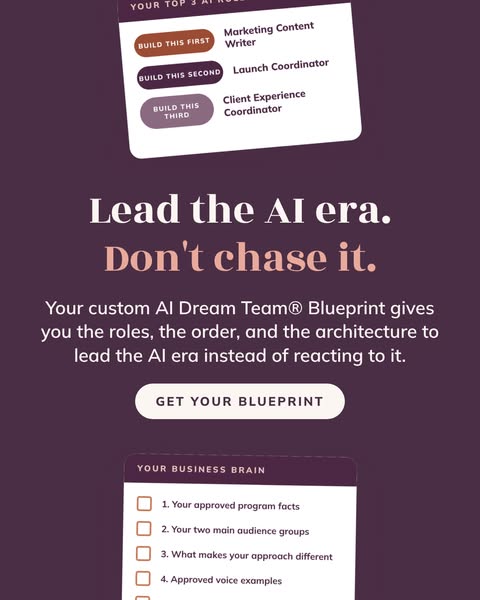 Get your custom AI Dream Team® Blueprint for $22