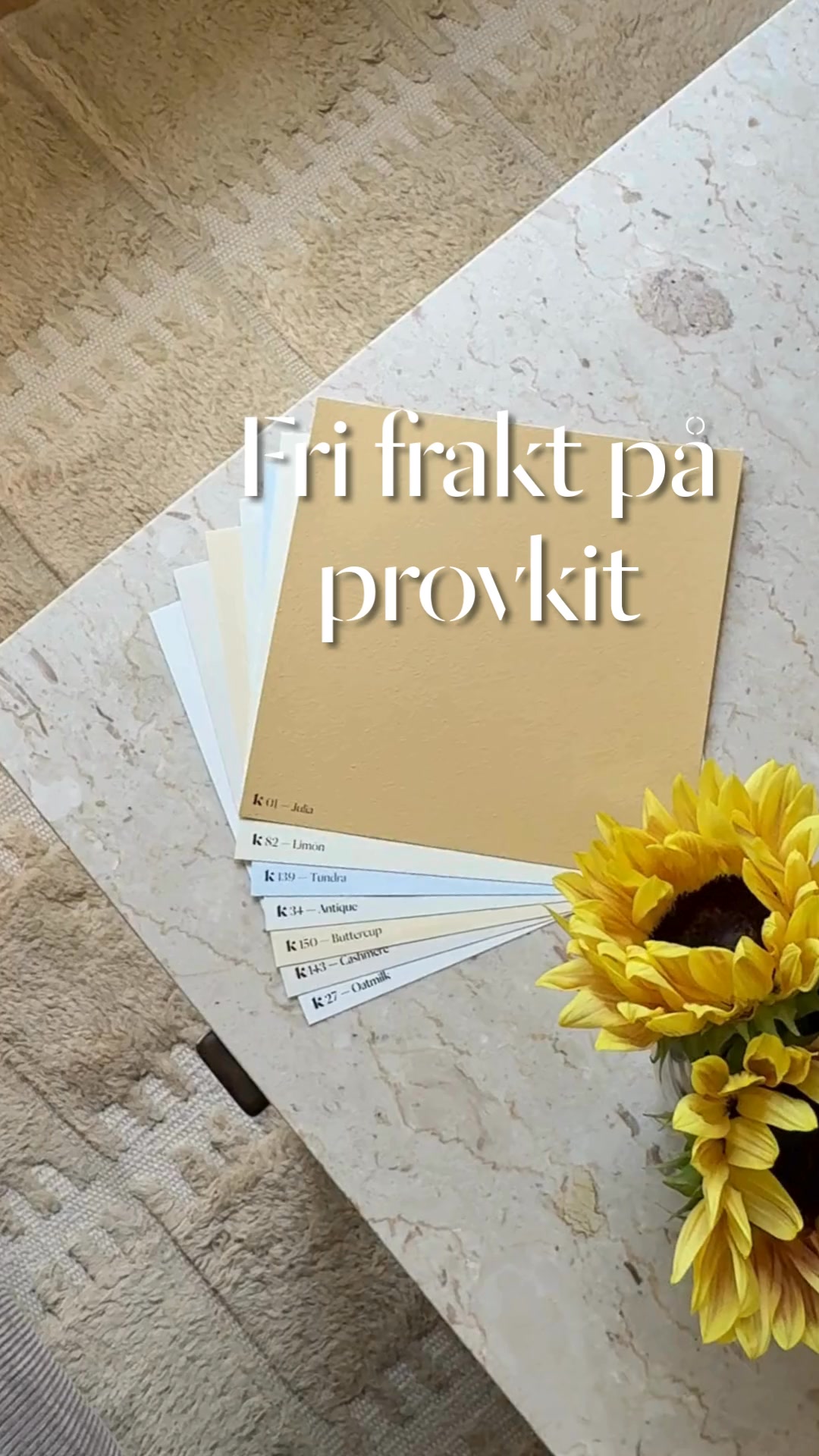 Handmålade med riktig färg