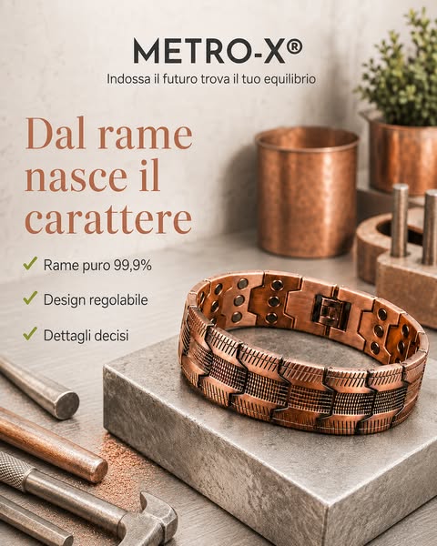 Il Bracciale in Rame Che Sta Conquistando gli Uomini Italiani