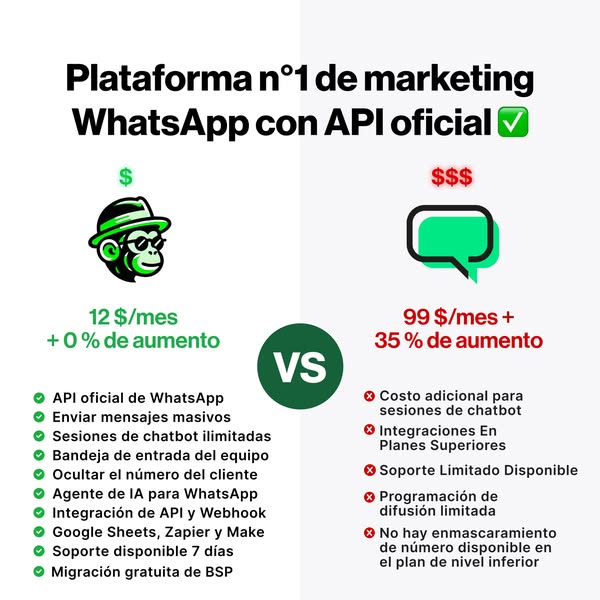 0% de comisión en la API