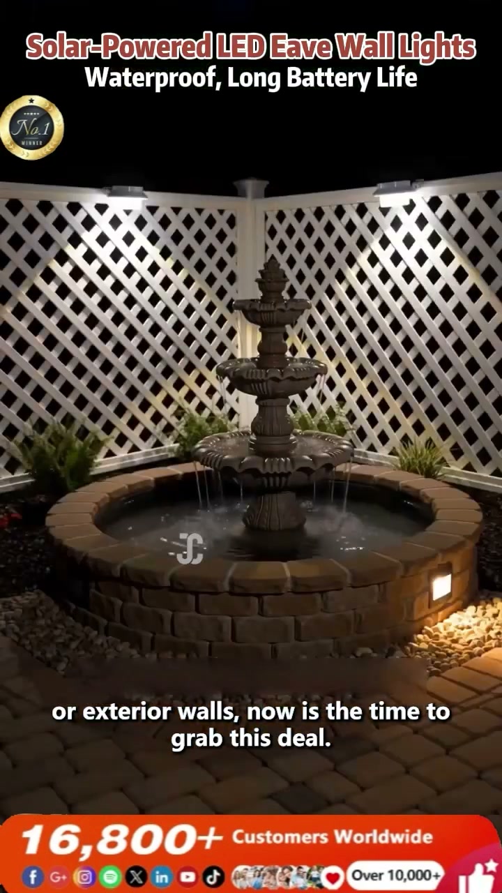 LIMITED-TIME 49% OFF! Light Up Gutters, Fences & Garden Walls — Solar-Powered Outdoor LEDs With No Mains Wiring Needed