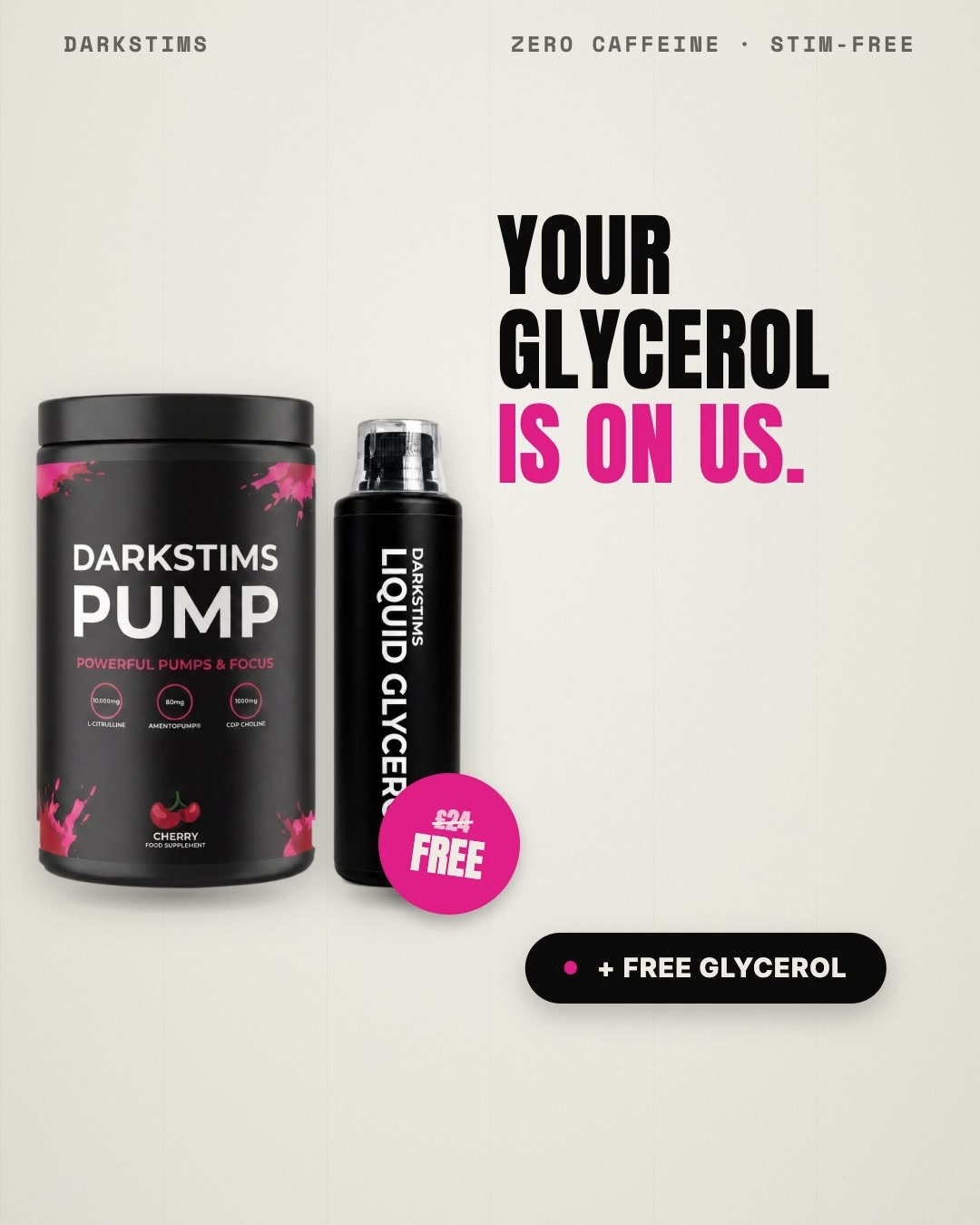Buy PUMP V2, Get Glycerol FREE
