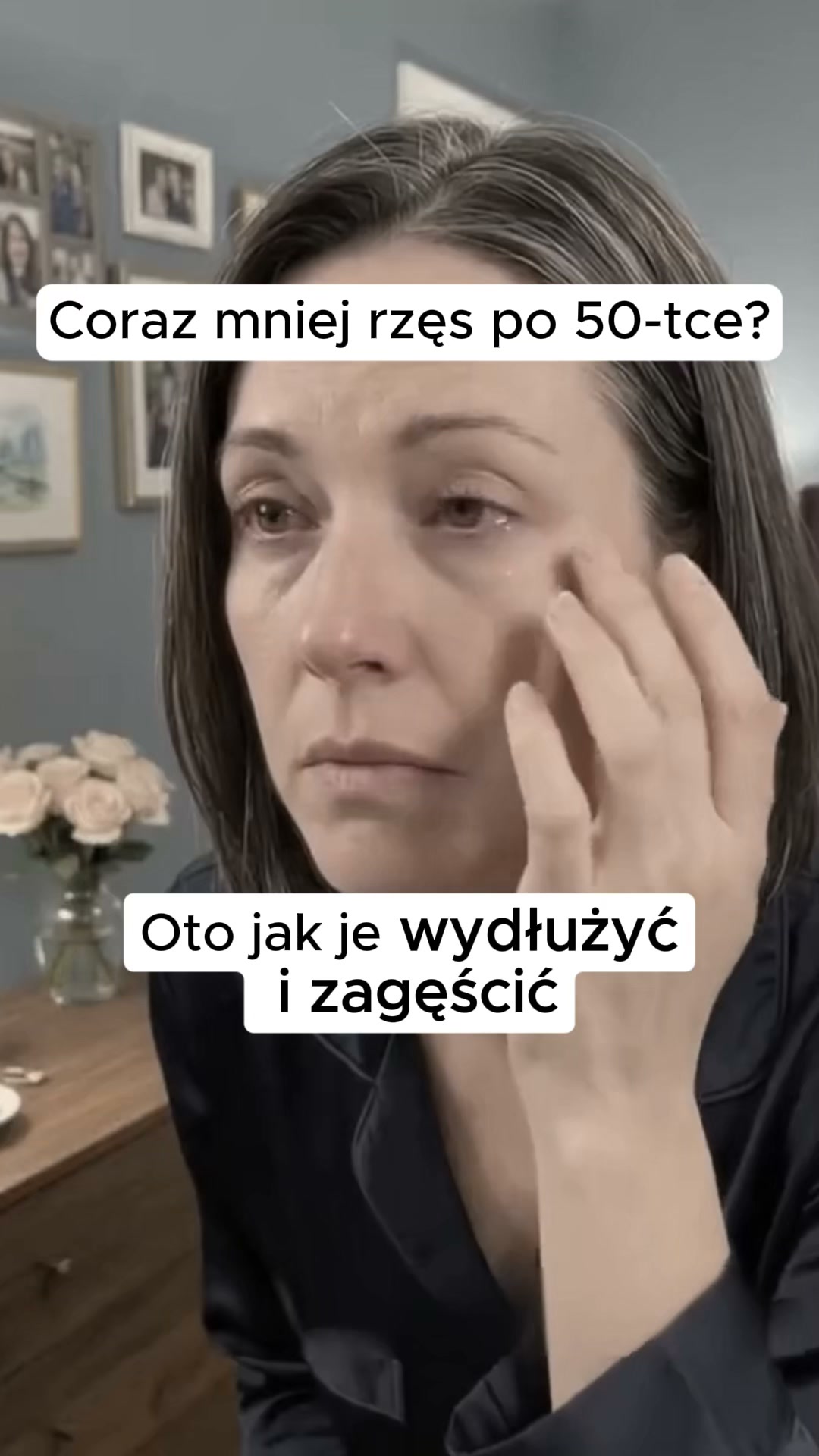 Dłuższe i gęstsze rzęsy po 50-tce