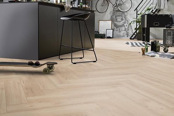 Series Woods 8mm Herringbone Laminate Flooring Roma Oak - For bathrooms, kitchens, living rooms and bedrooms - 665 x 133mm£32.39https://www.