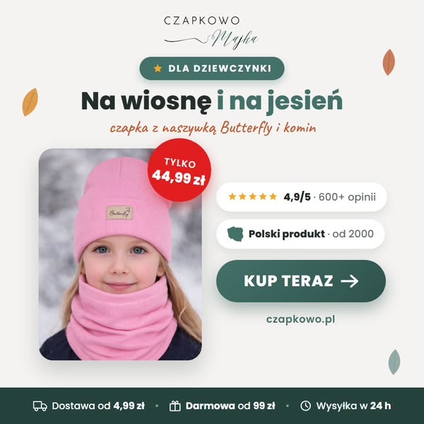 Komplet dziewczęcy na wrześniowe poranki