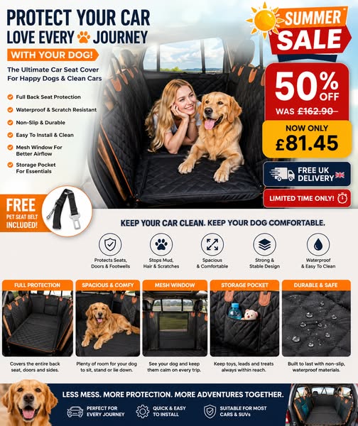 PawGuard™ Car Hammock | 50% OFF