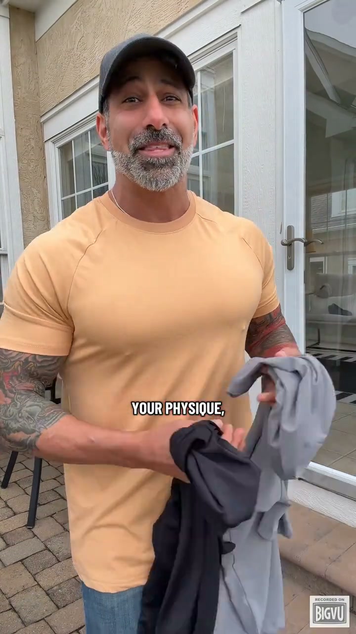 Athletic Tapered Fit Raglan Tee For Men