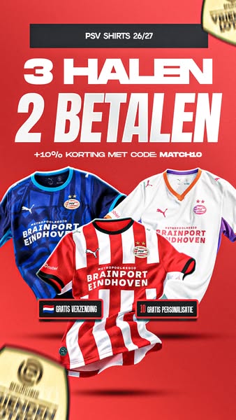 +10% korting met code MATCH10