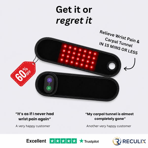 SALE IS LIVE! Up to 60% OFF on TheraWrap's red light wrist therapy!
