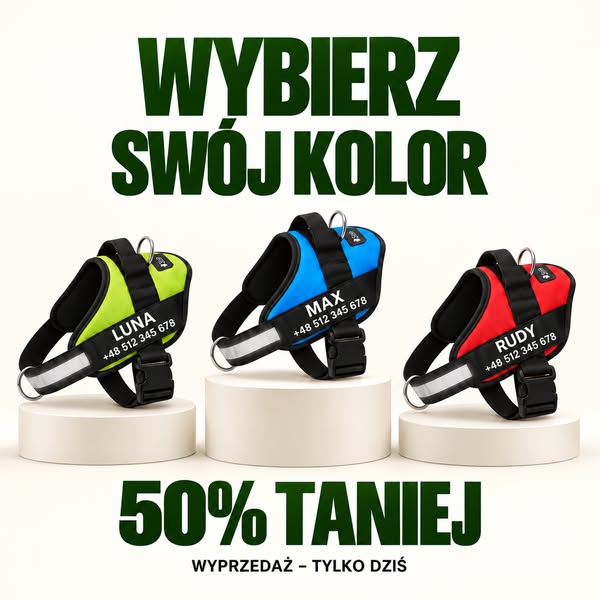 Do 50% taniej – szelki PSIKROK