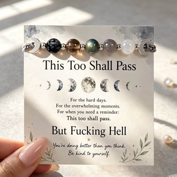 Moon Phase Crystal Bracelet — Wear the Calm of Every Cycle