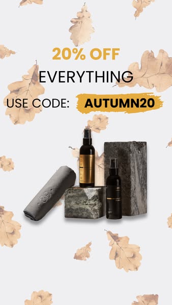 AUTUMN20 = 20% OFF!