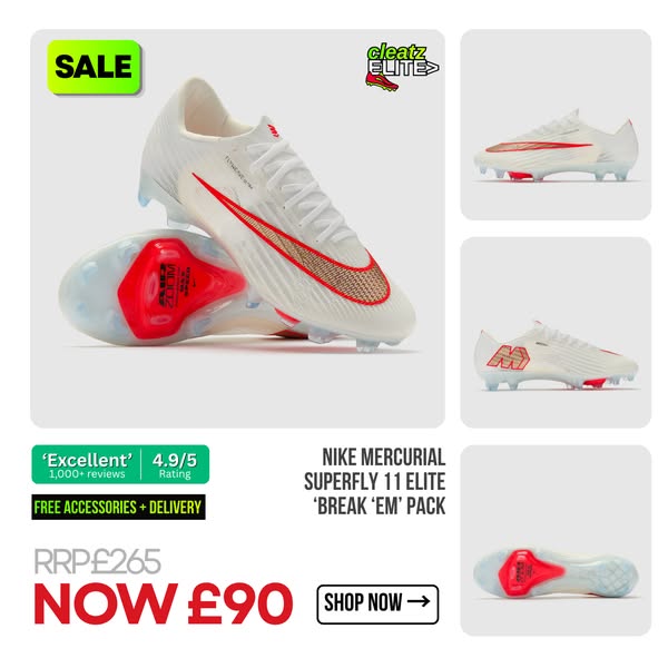 Mens Elite Nike Adidas Football Boots - FG AG SG