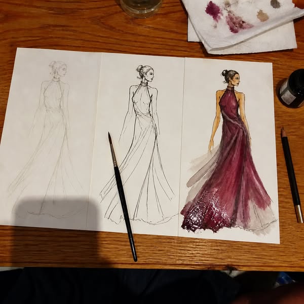 Learn the Classic French Art of Watercolor Fashion Illustration