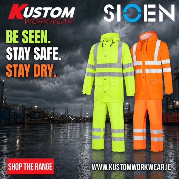 Sioen Hi-Vis Rain Jacket & Trousers | Be Seen. Stay Dry.