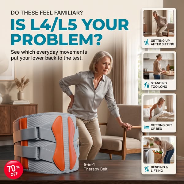 Up to 70% Off • L4/L5 Pain Slowing You Down?