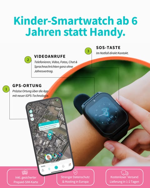 Smartwatch für Kinder ab 6 Jahren