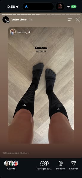 Chaussettes de compression à Orteils