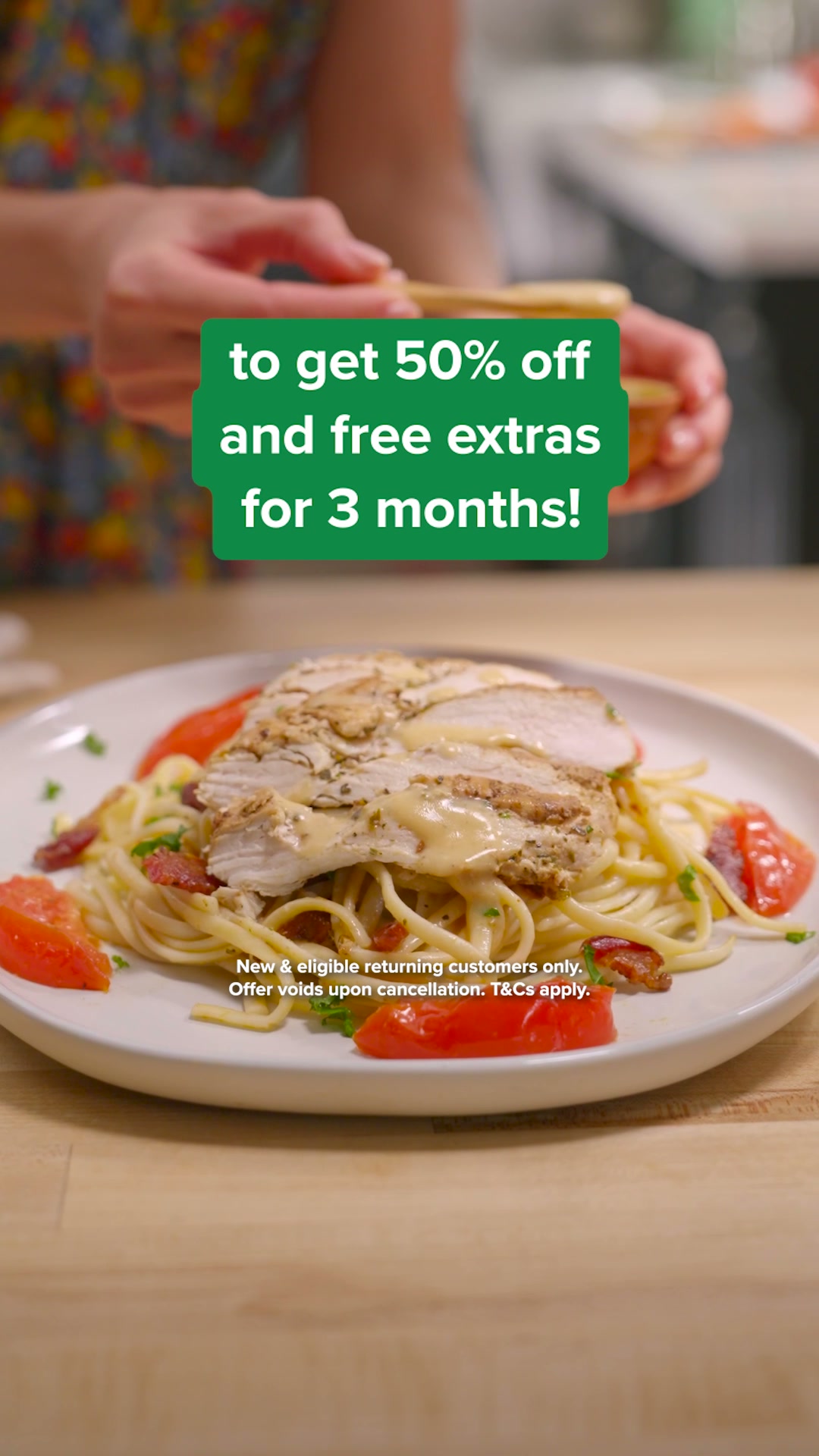 Get 50% off your first box AND Free Extras for 3 months