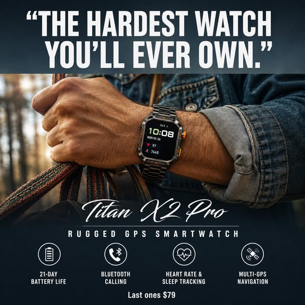 $79. GPS. 21-Day Battery. Waterproof. Calls & Notifications on your wrist. Health tracking 24/7.