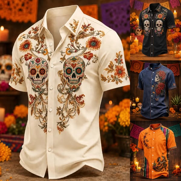 Day of the Dead Inspired Shirts.