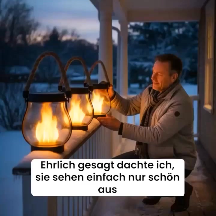Solar Flammen Laterne