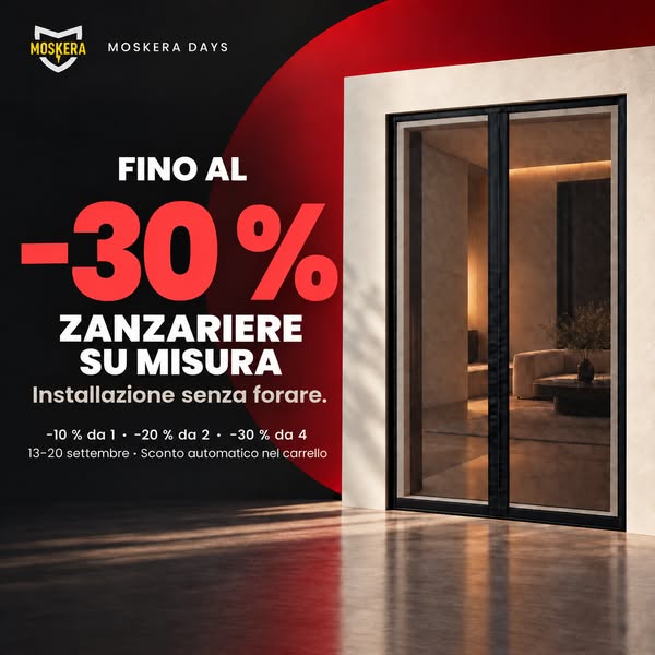 Fino al −30 % durante i Moskera Days