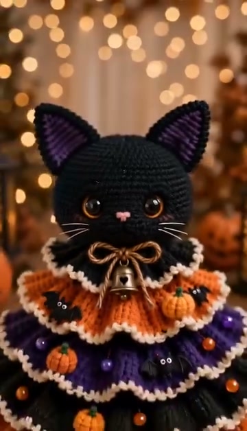�Beginner‑Friendly Halloween Crochet Tree Kit｜Make Your Own Hand‑Made Seasonal Centrepiece