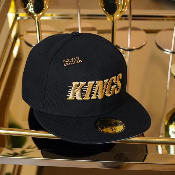 NEW ERA 59FIFTY NHL LOS ANGELES KINGS BLACK / GREY UV FITTED CAP THE SOUTH CAP