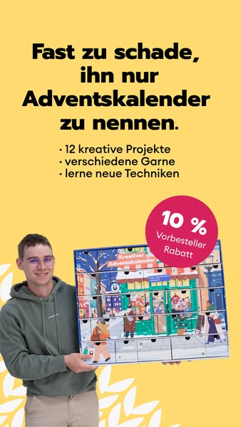Kreativer Adventskalender zum Stricken & Häkeln