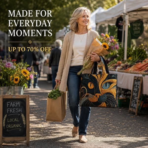 Hand-Quilted Totes, Last Pieces