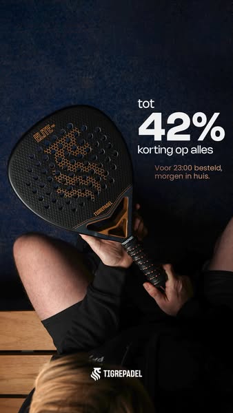 Tot 42% korting: upgrade je racket