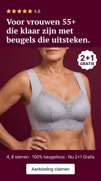 Voor vrouwen 55+ die klaar zijn met beugels die stuk gaan