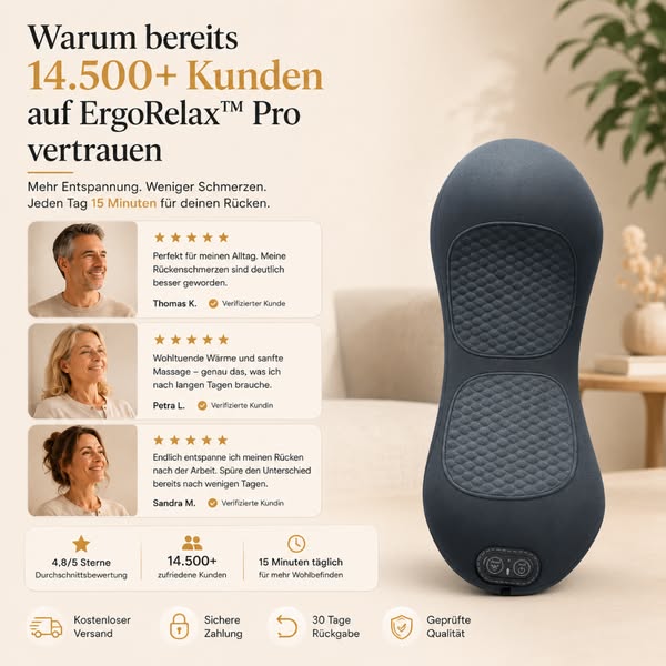 14.500+ Kunden lieben ErgoRelax™ Pro
