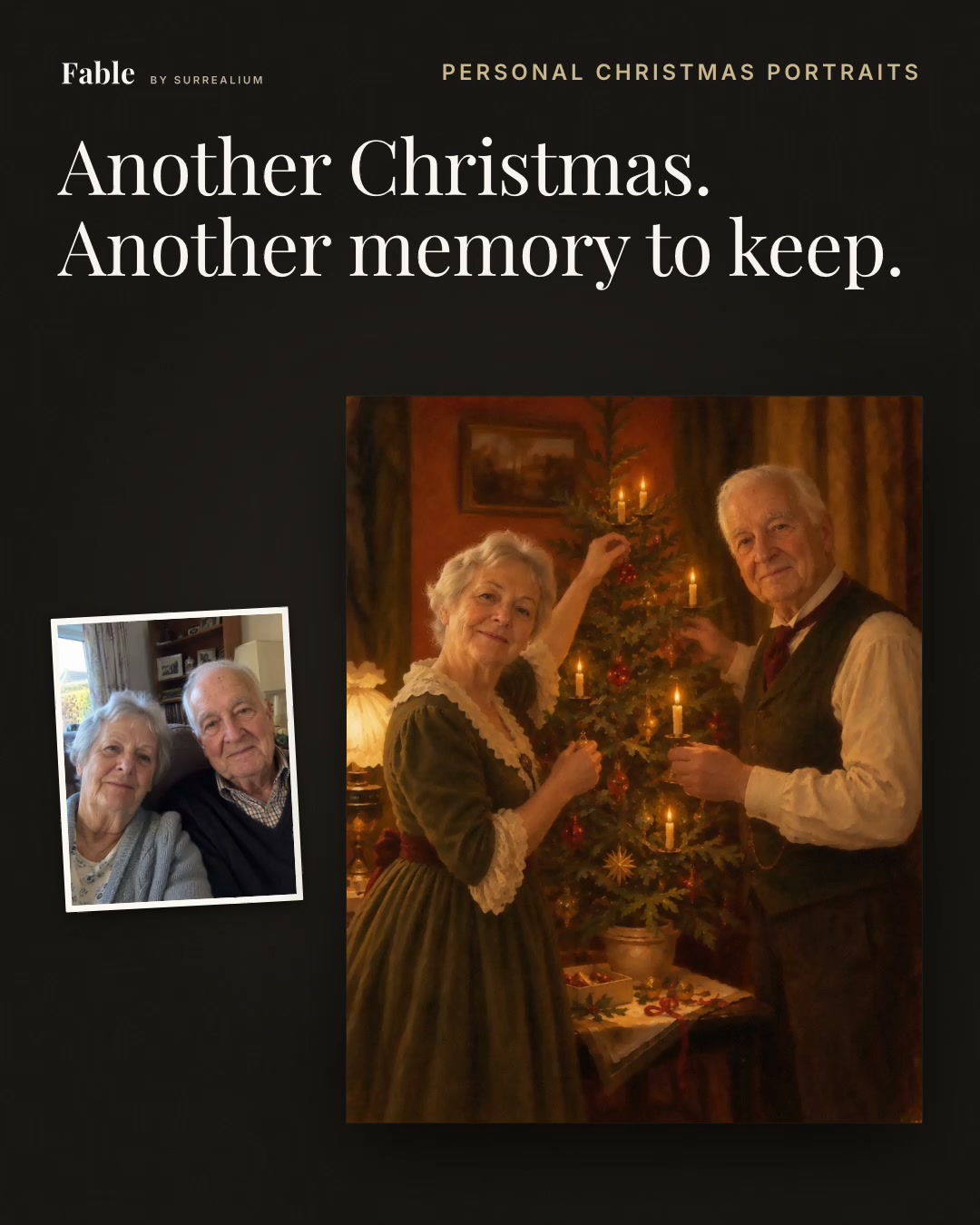 Your own painted Christmas memory