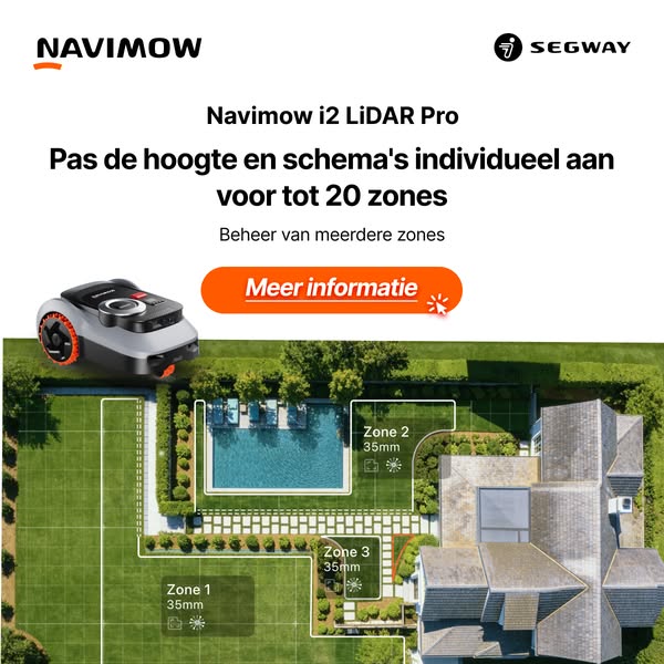 Navimow i2 LiDAR Pro — gratis garage