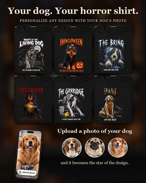 Upload your dog. Get the design. Big Sale – Whole Shop
