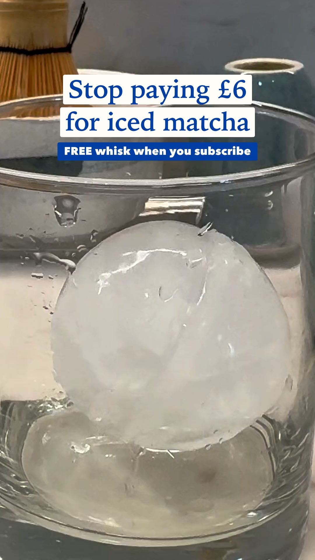 Your iced matcha, made at home