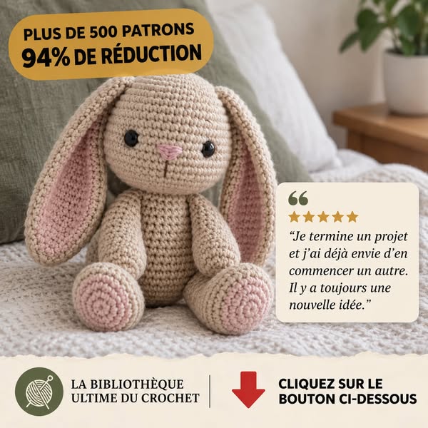 +500 PATRONS DE CROCHET ORGANISÉS AU MÊME ENDROIT