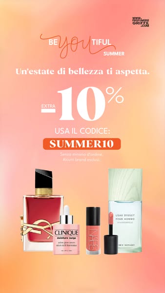 SUMMER10 | Extra 10% su tutto