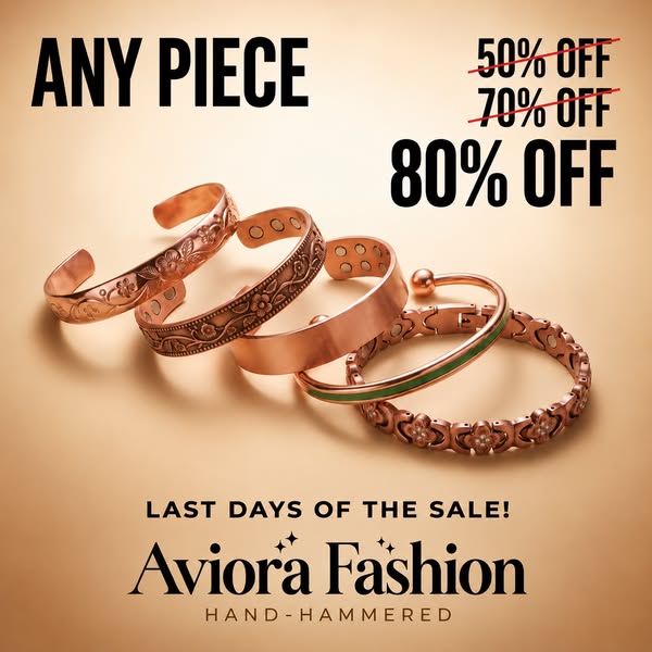 99.9% Pure Copper Jewelry