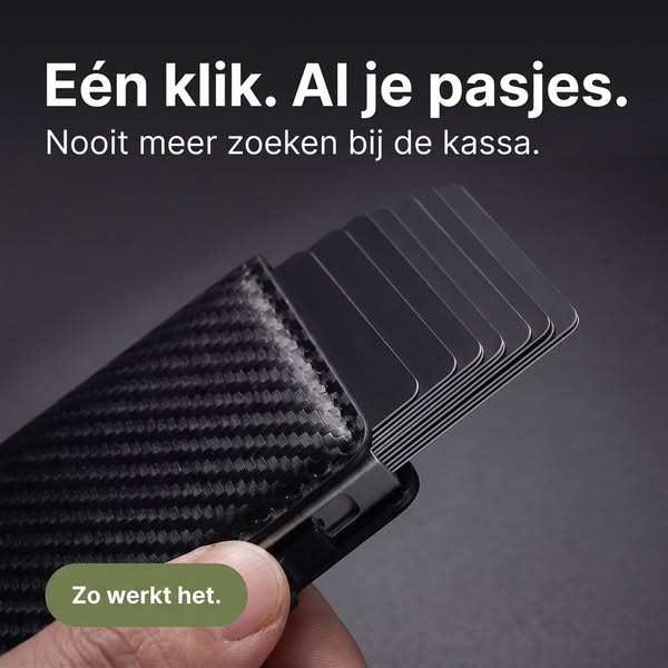Eén klik. Al je pasjes.