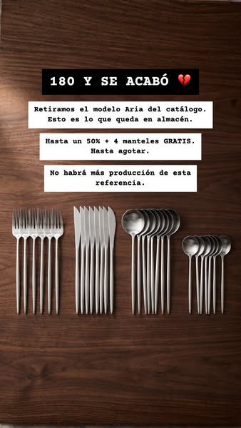 Aniversario Gatti - Set de Cuberteria