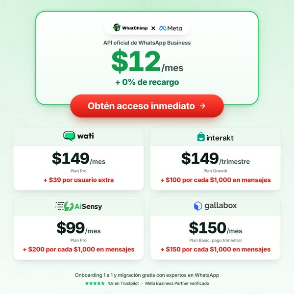 0% de comisión en la API