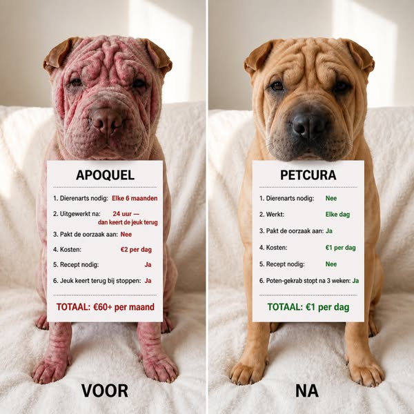 Het ligt niet aan de huid van je hond. Het ligt aan de darm.