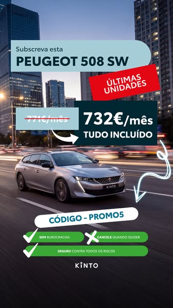 Peugeot 508 SW desde 732€/mês