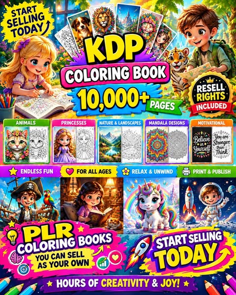 Coloring Books With Resell Rights
