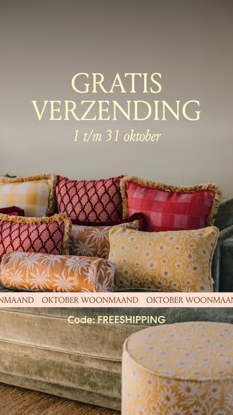 Gratis verzending t/m 31 oktober.