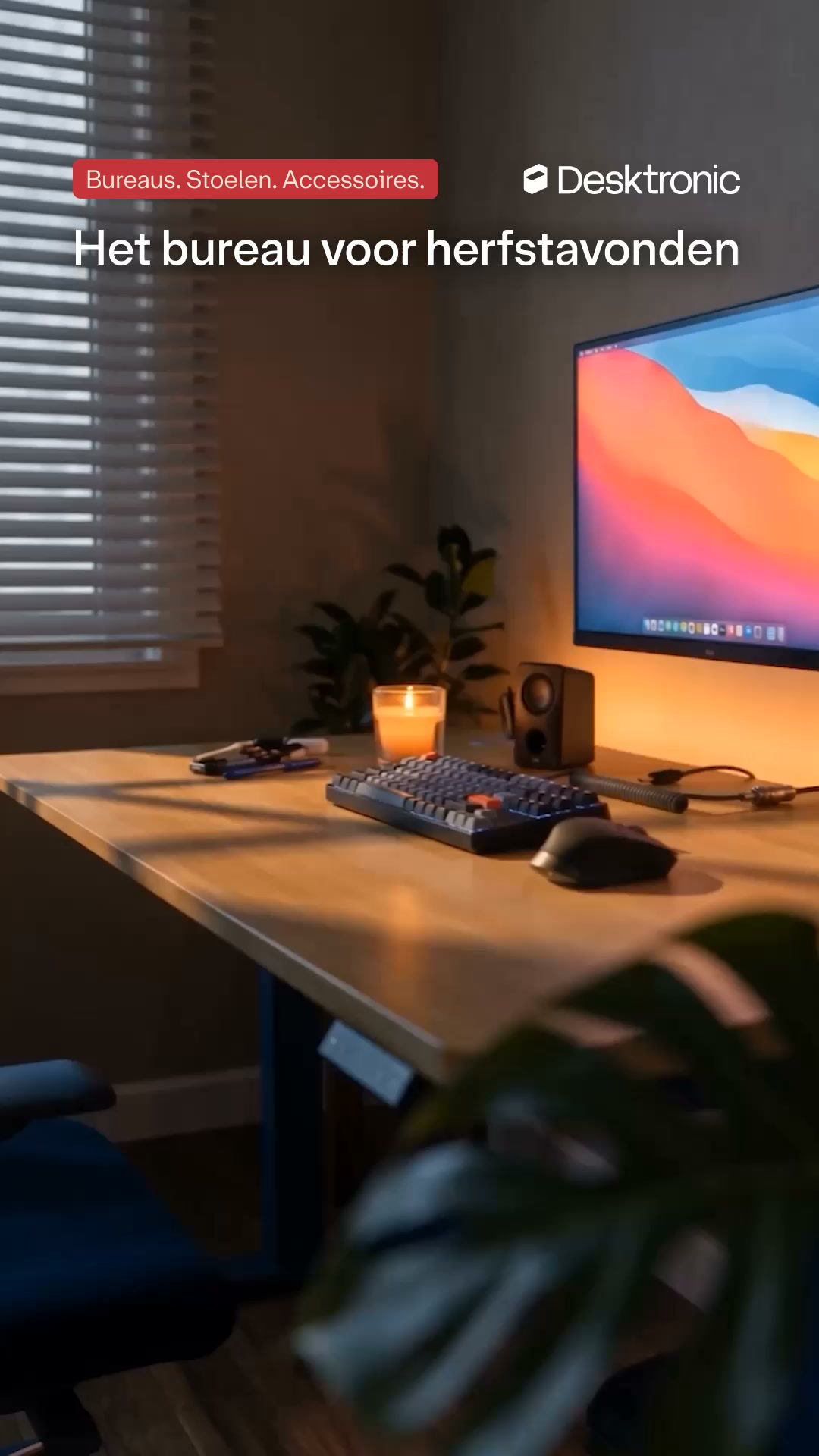 Gezellige herfst, nieuw bureau