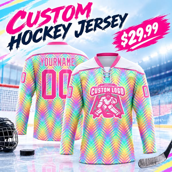 Customize Your Hockey Jersey Today! Free Shipping!